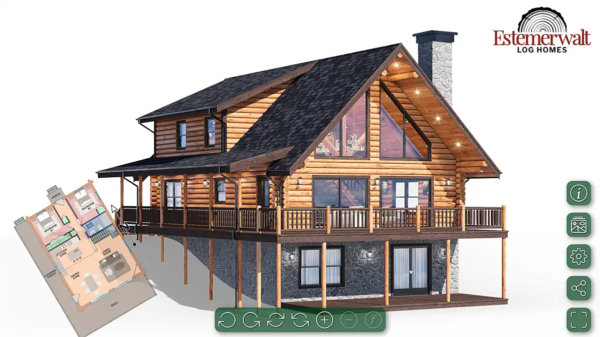 Intro Poster - Gray Fox Log Home 360° Virtual Showcase Tour
