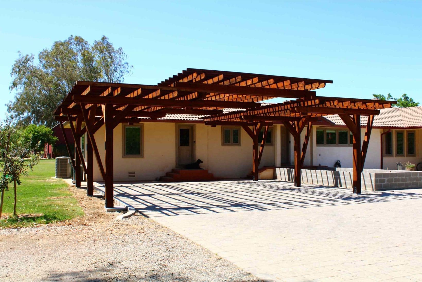 log shade structures