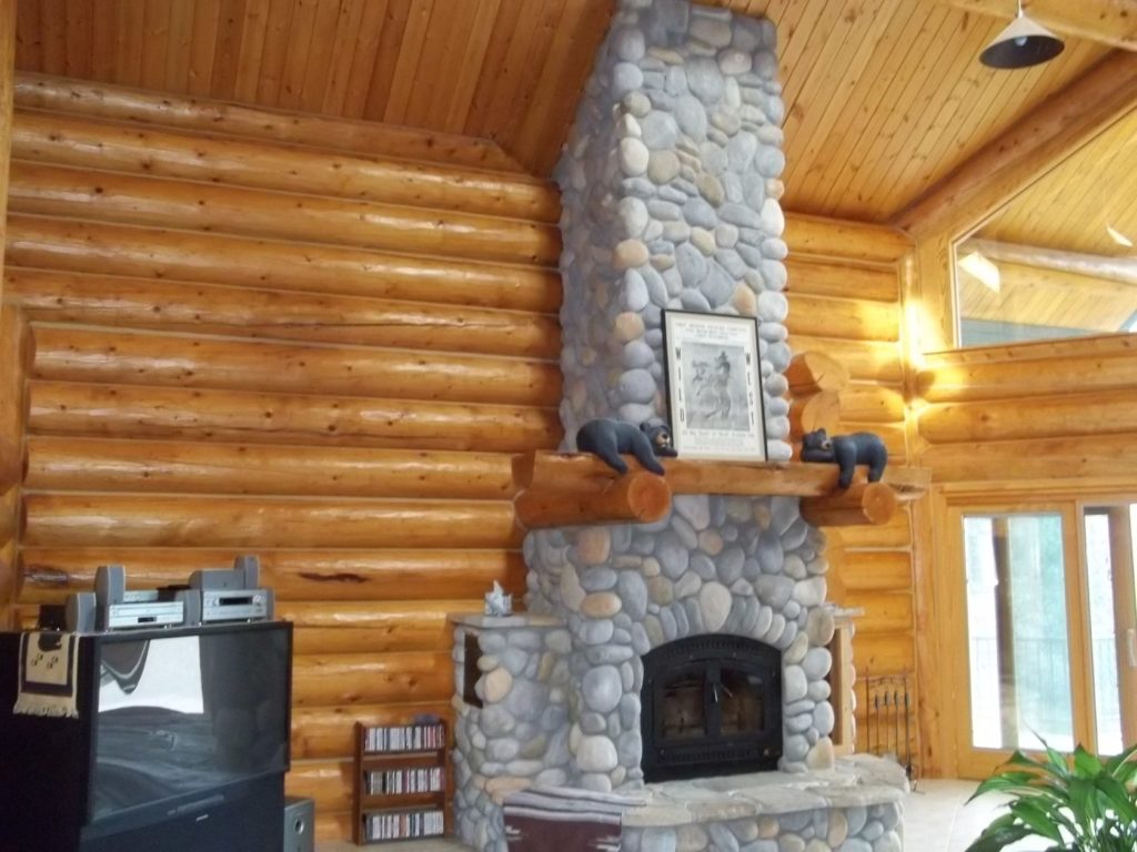 log home inside look