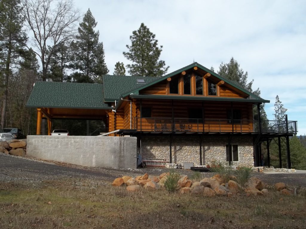 scaled log home design