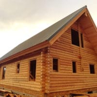 building log home in California