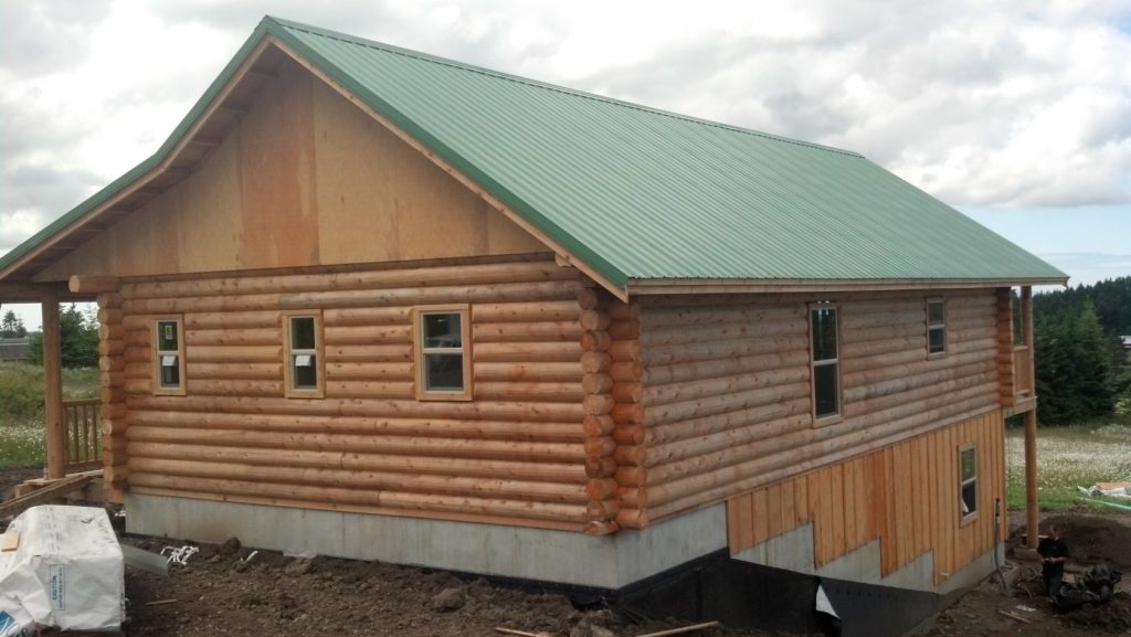 scaled log home