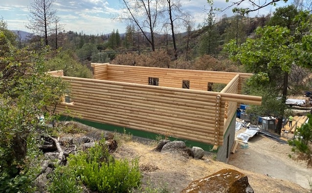 Oroville California log home design