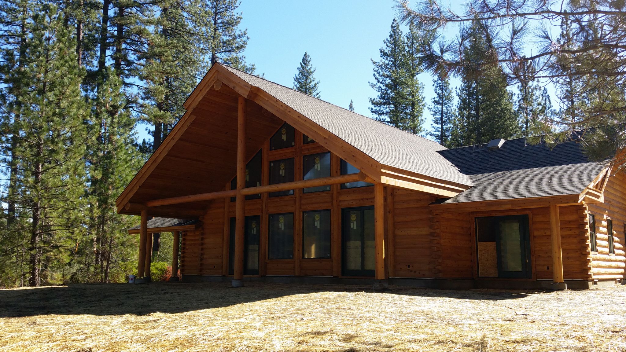 Custom log home