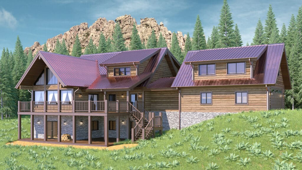 luxury Log home design