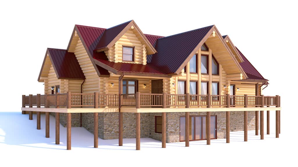 log homes floor plan