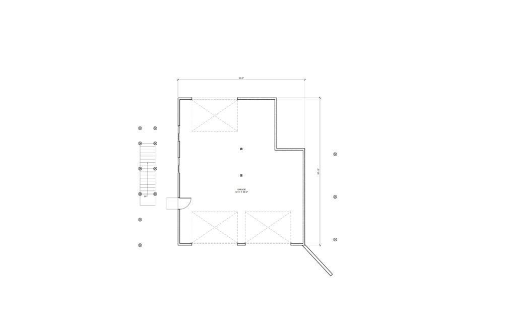 Log home floor plan blueprint