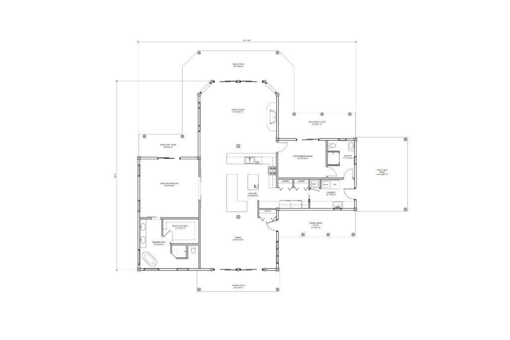 log home floor plan blueprint
