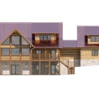 Log home floor plan