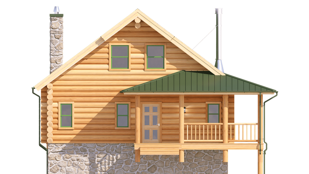 Log home floor plan