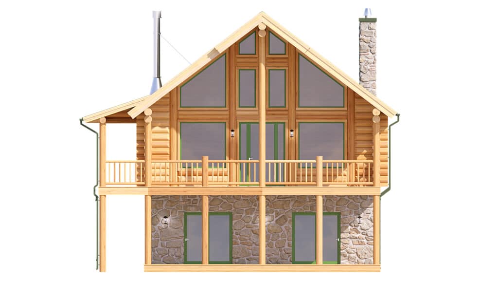 Log home floor plan