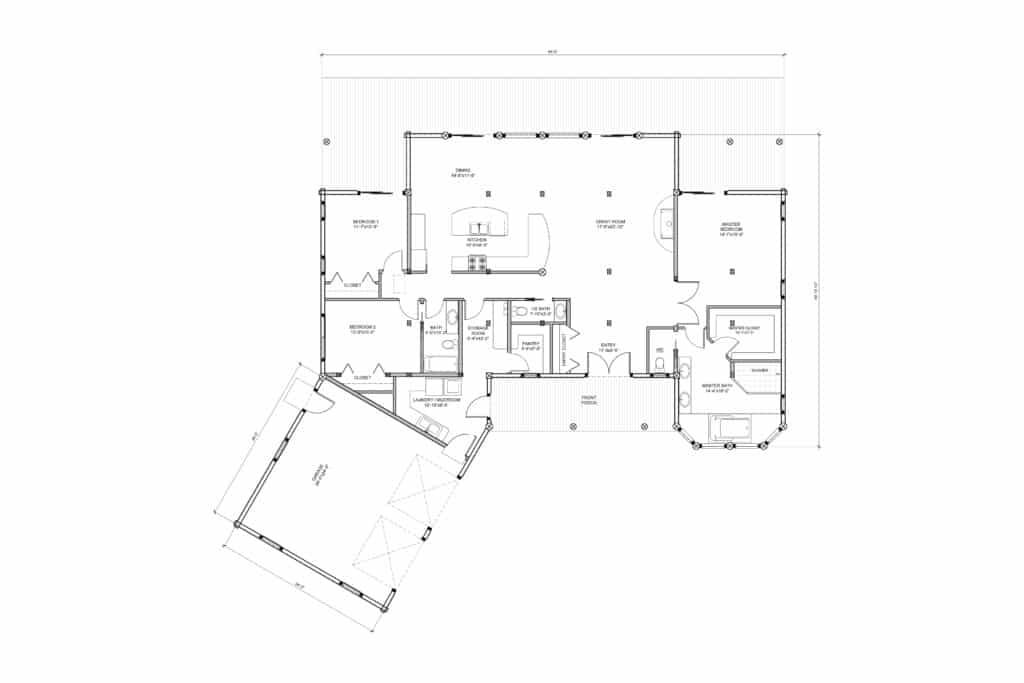 log home blueprint