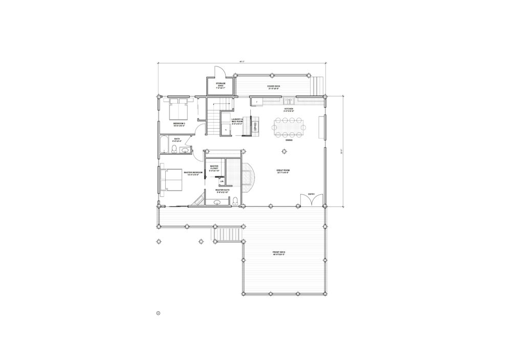 log home design blueprint