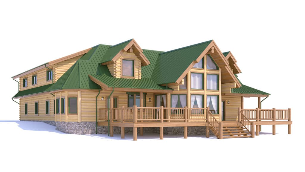 log home floor plan