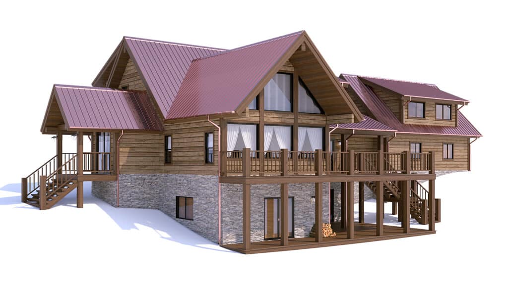 Log home design