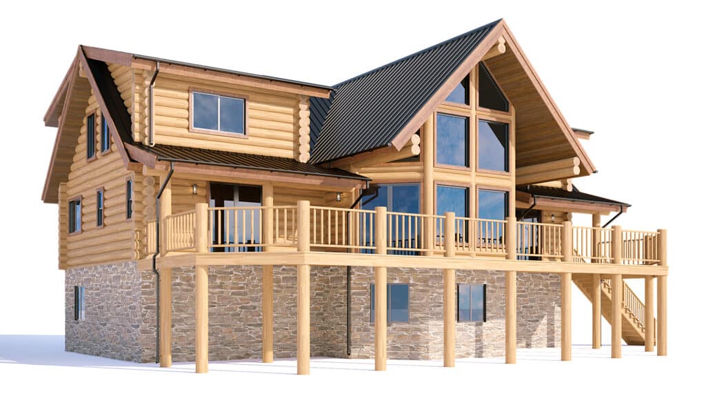 Log home design design