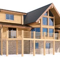 Log home design design