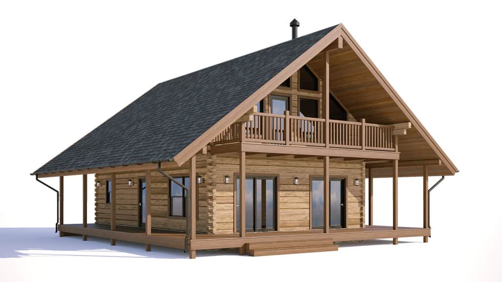 log home floor plan