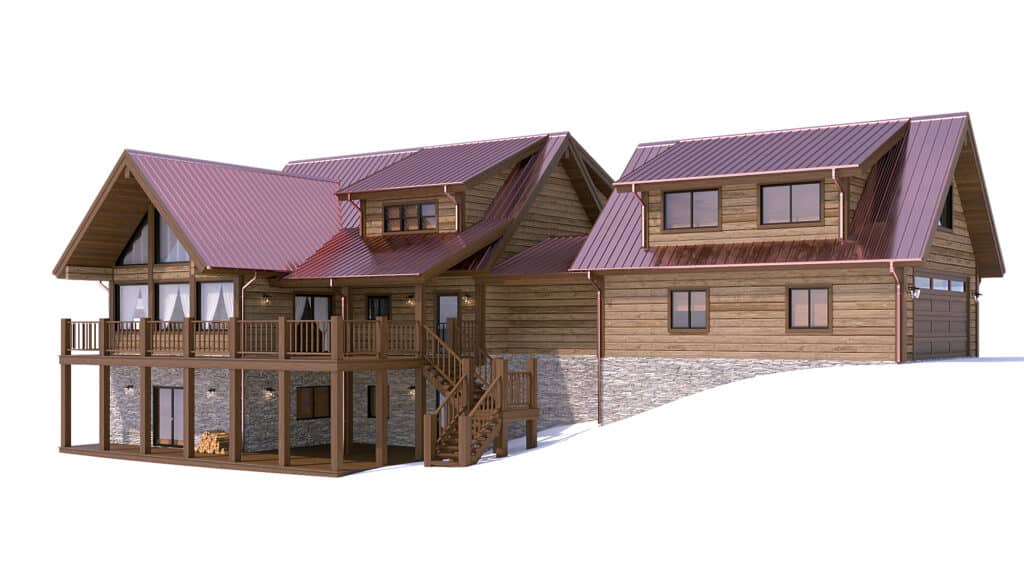 Log home design