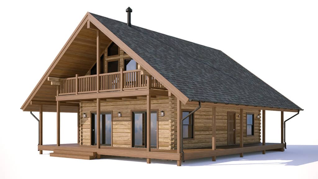 log home floor plan