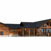 Log home floor plan design