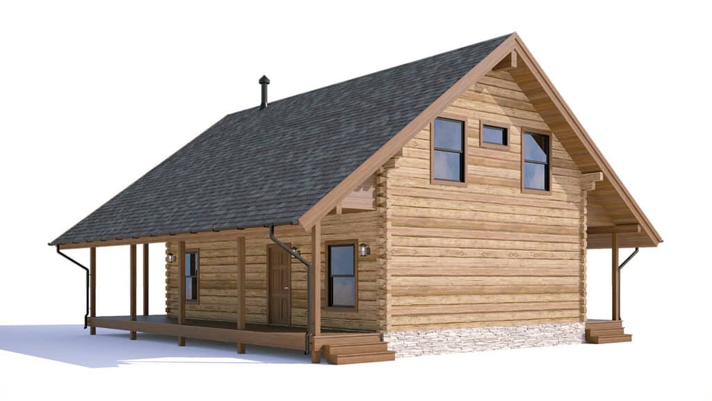 log home floor plan