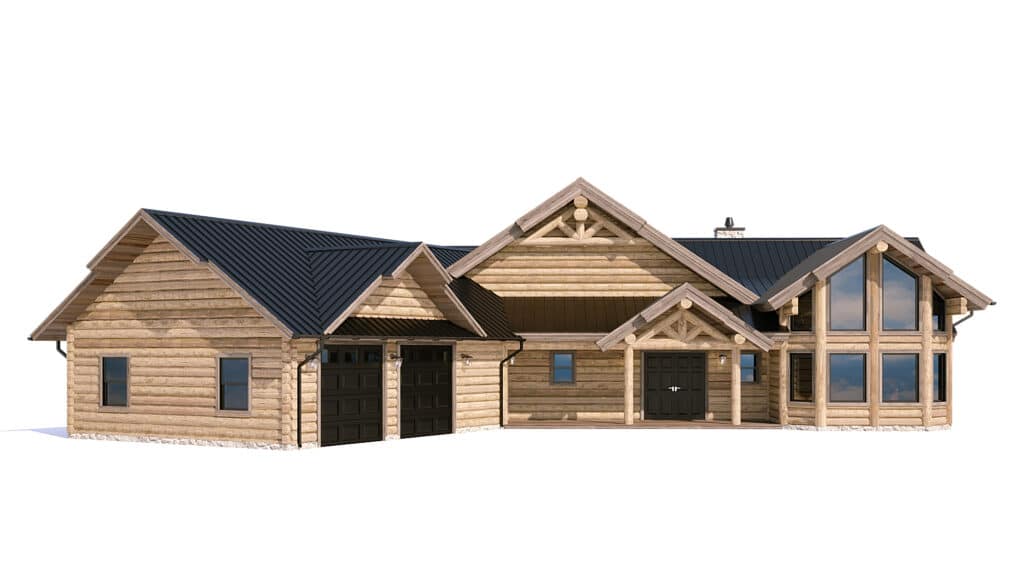 log home floor plan