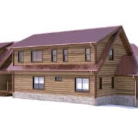 Log home design