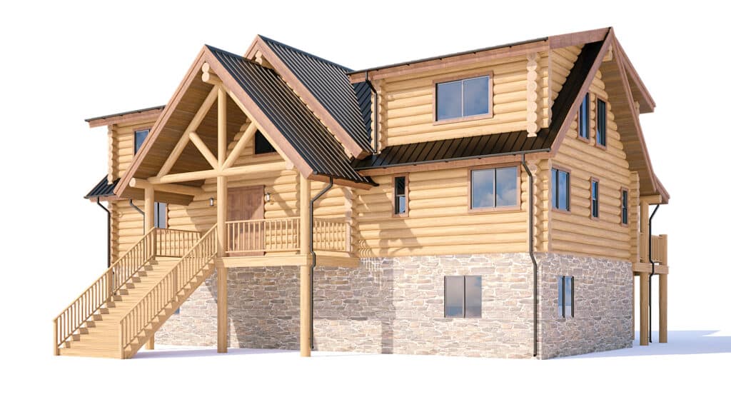 Log home design