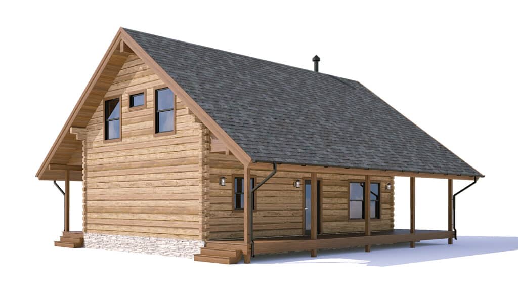 log home floor plan