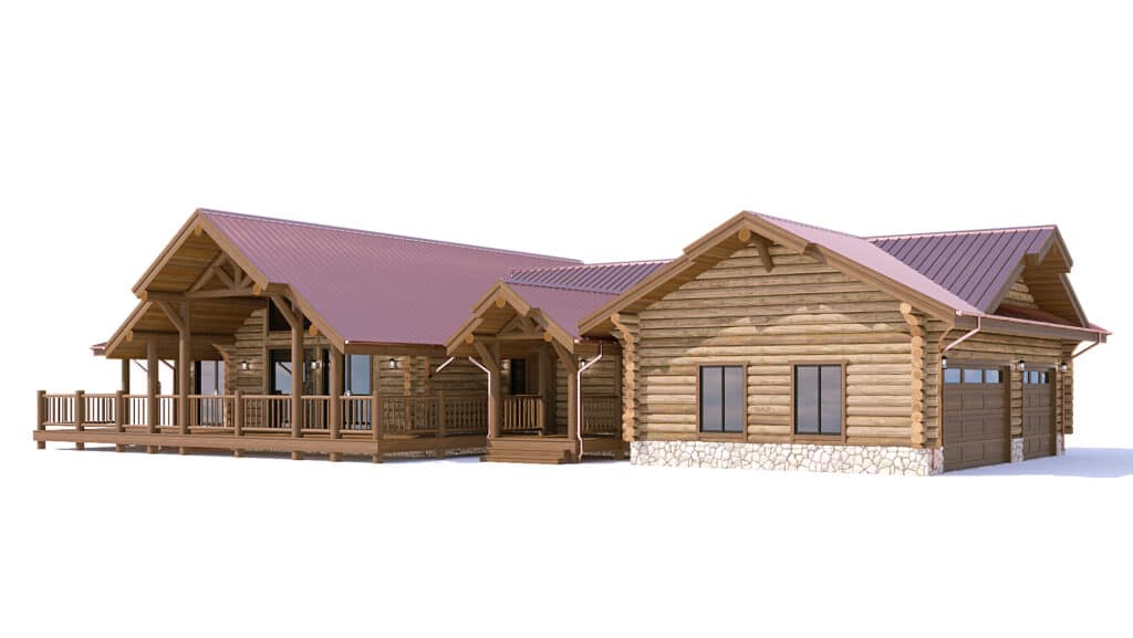 Log Home floor plan