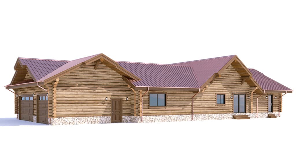 Log Home floor plan