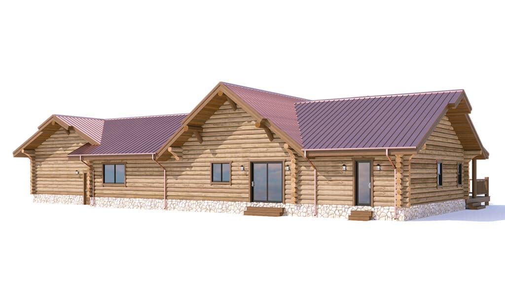 Log Home floor plan