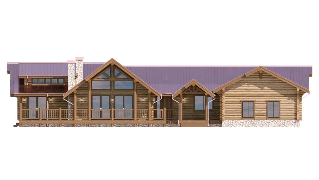 Log Home floor plan