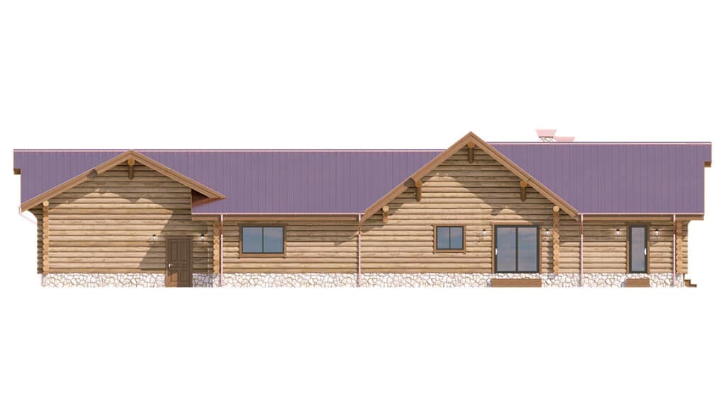 Log Home floor plan