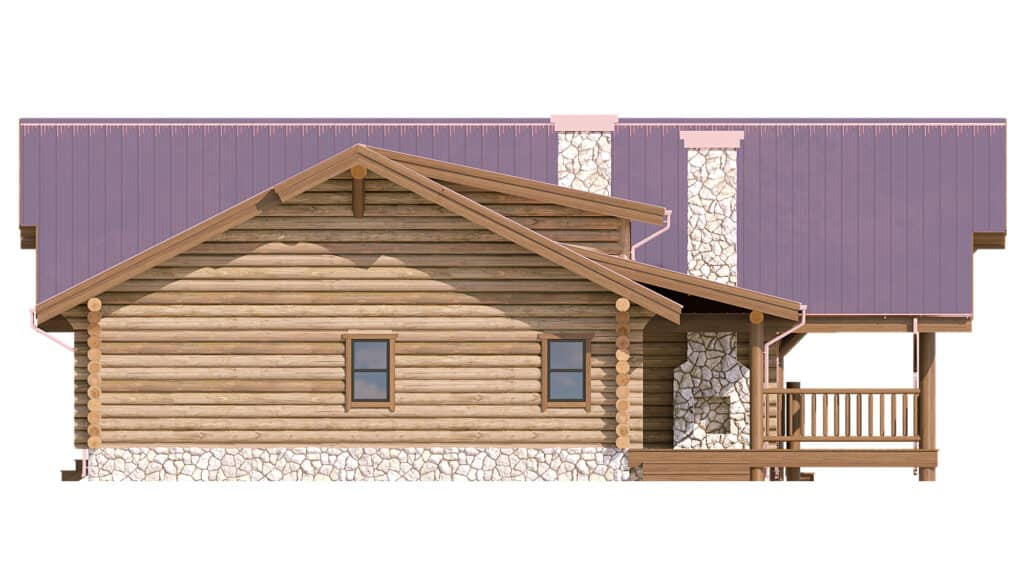 Log Home floor plan