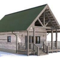 Log and timber floor plan