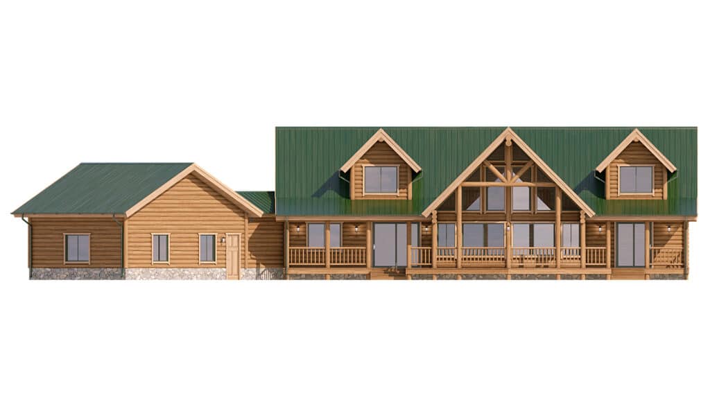 jumbo logs and green roof floor plan