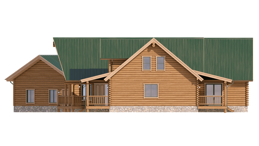 jumbo logs and green roof floor plan