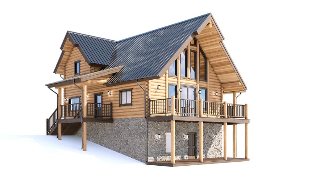 Log Home Floorplan