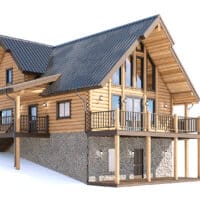 Log Home Floorplan