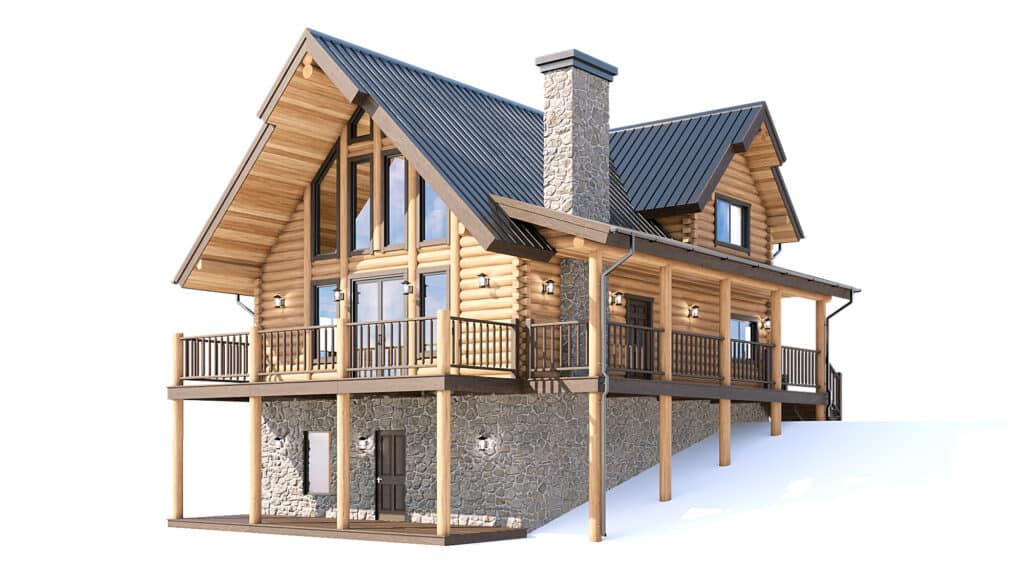 Log Home Floorplan