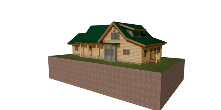 Log and timber floor plan