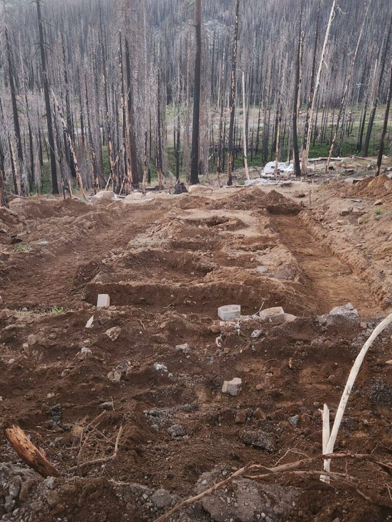 Plot ready to build a log cabin home