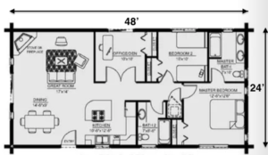 1152 sf 24x48