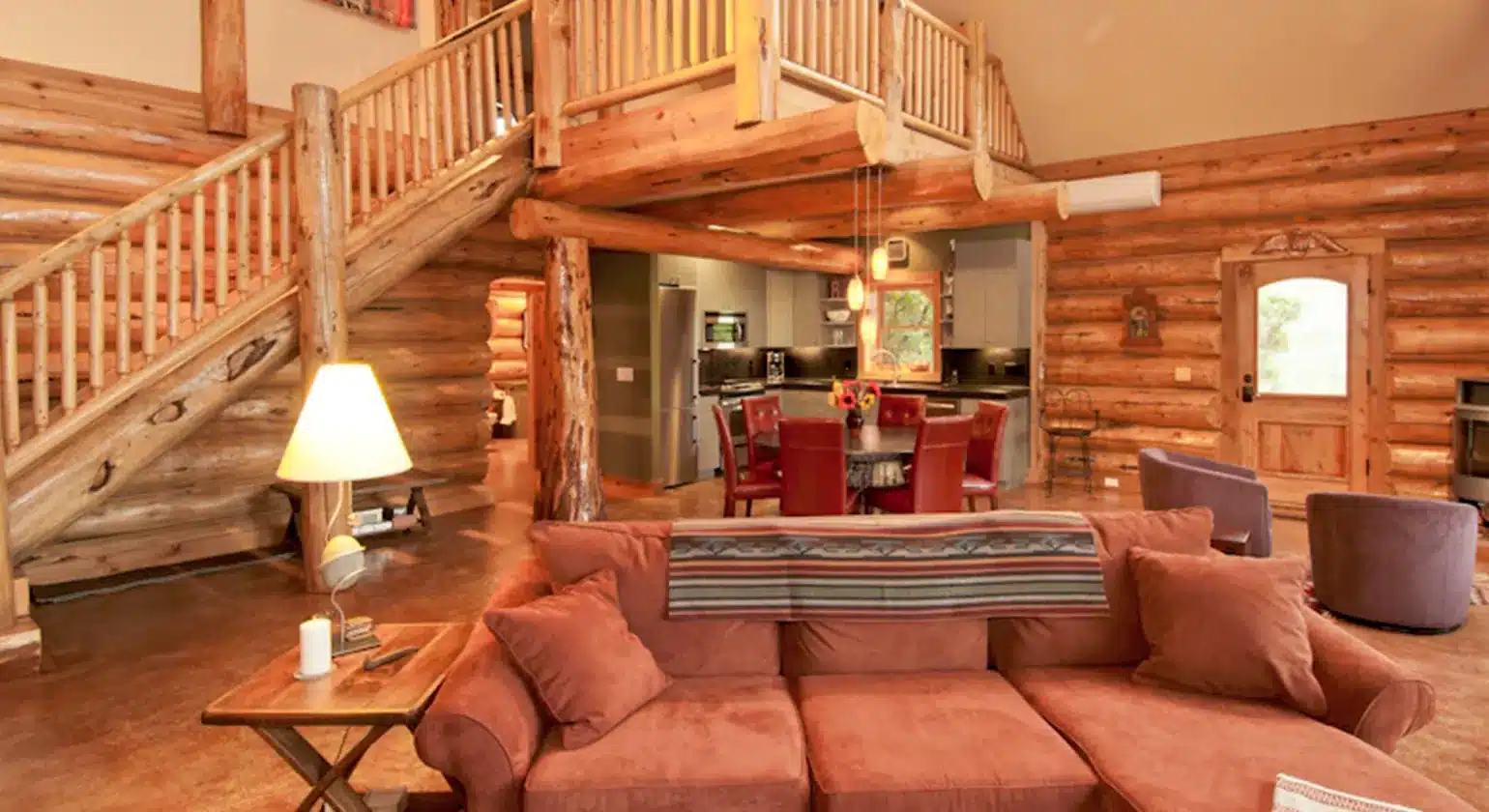 Log House Porch Decorating Ideas