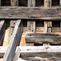 Hand Hewn Wood Beams