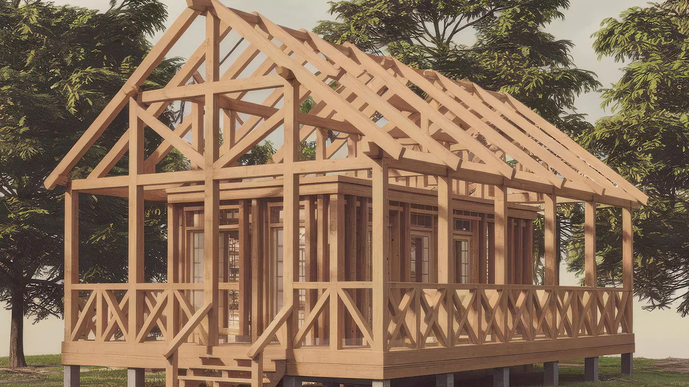 Timber Frame Farmhouse Plans