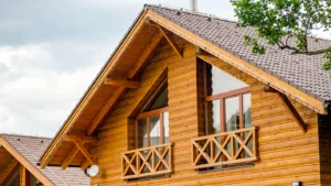 wooden plank houses