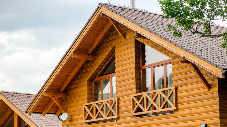 wooden plank houses